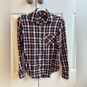 Plaid long sleeve shirt